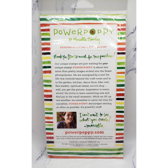 Holiday Christmas Stockings Power Poppy Clear Stamp - Picture 2 of 4